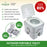 PRECIOUS - Portable Camping Toilet with Flush 20 liters & 10 liters, Arinola Portable Urinal Adult Men/Women for Travel/Camping